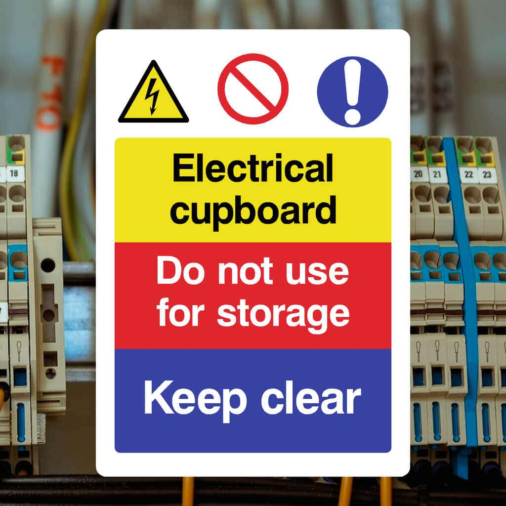 Electrical Cupboard Warning Sign - The Sign Shed