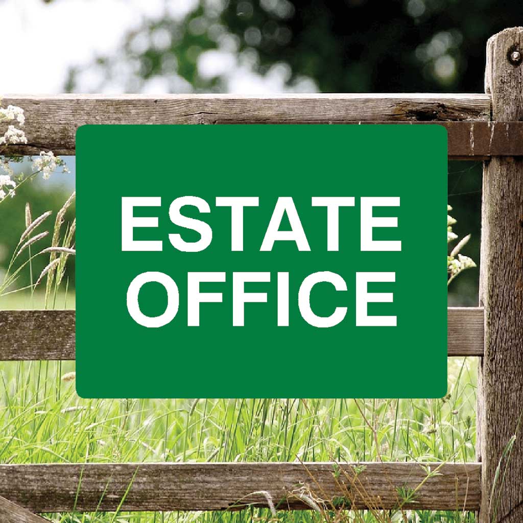 Estate Office Full Colour Sign - The Sign Shed