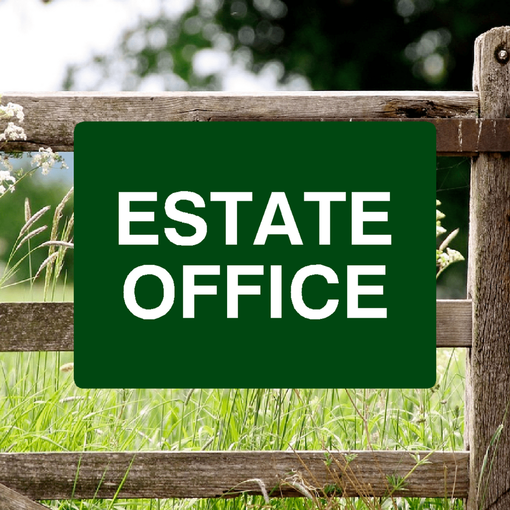 Estate Office Sign Green 