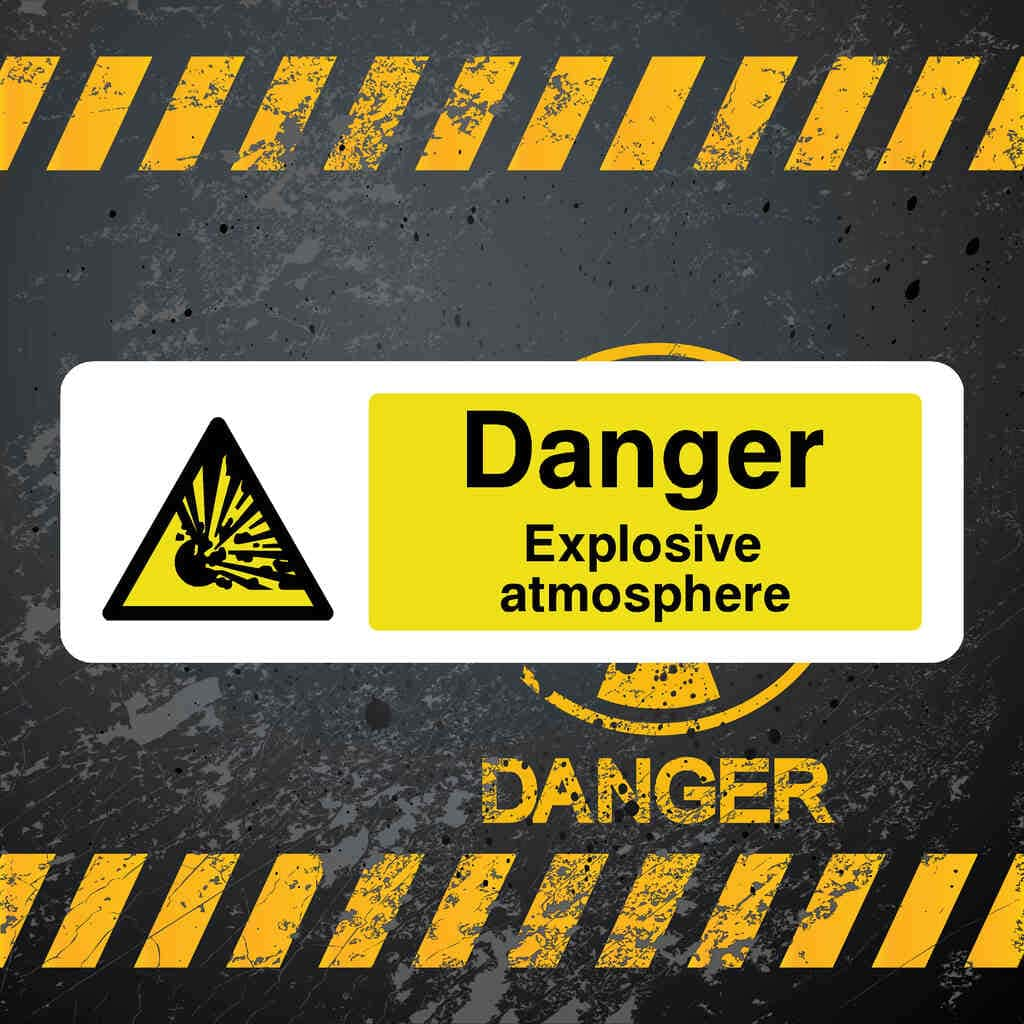 Explosive Atmosphere Danger Sign - The Sign Shed