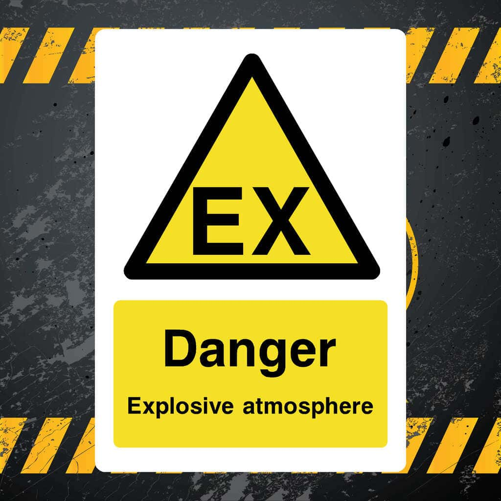 Explosive Atmosphere (Ex Symbol) Sign - The Sign Shed