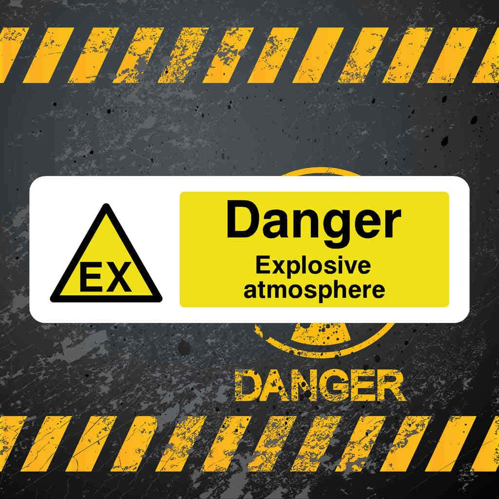 Explosive Atmosphere Sign - The Sign Shed