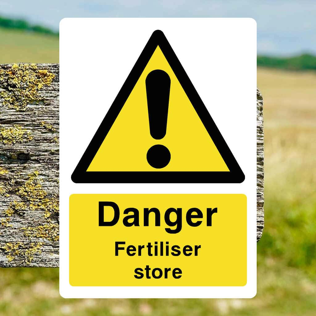 Fertiliser Store Sign - The Sign Shed