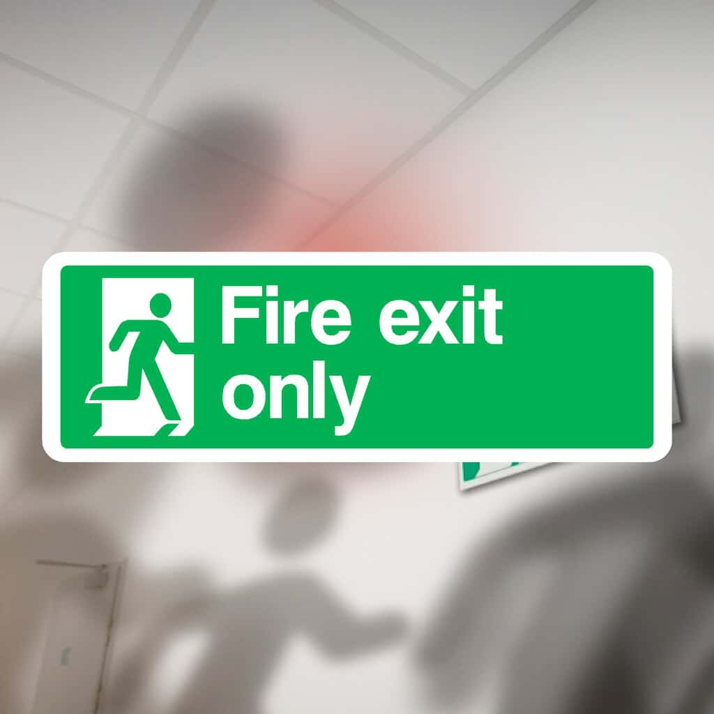 Fire Exit Only Sign - The Sign Shed