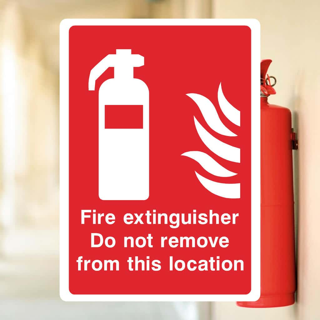 Fire Extinguisher Do Not Remove Sign - The Sign Shed