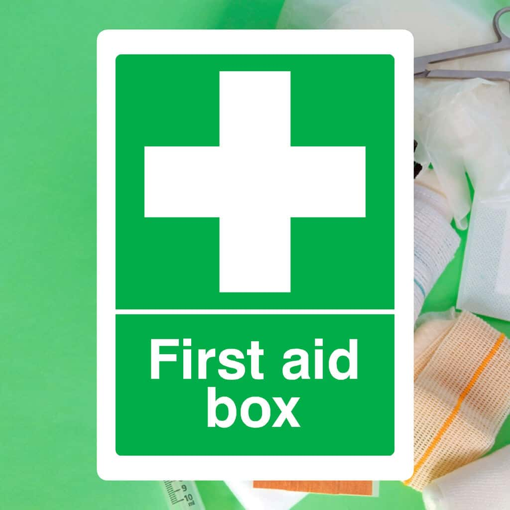 First Aid Box Sign - The Sign Shed