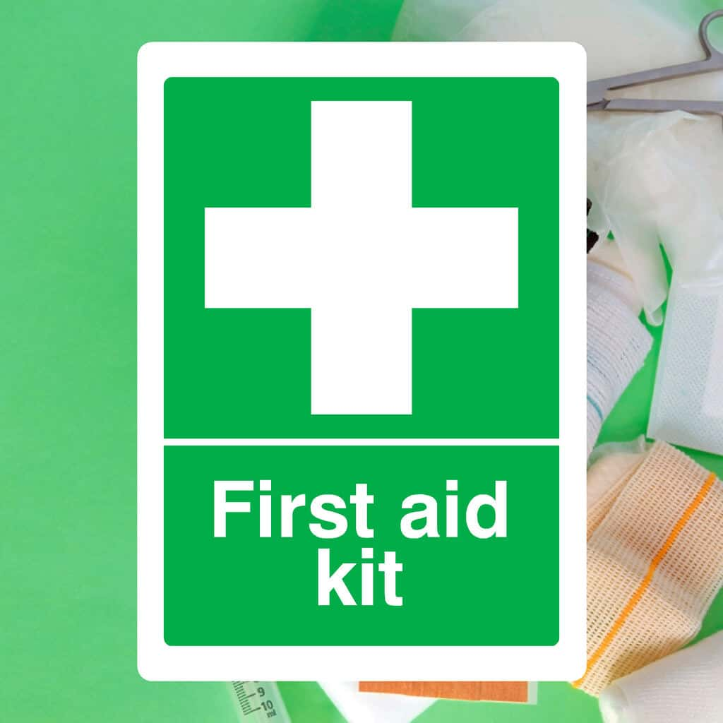 First Aid Kit Safety Sign - The Sign Shed