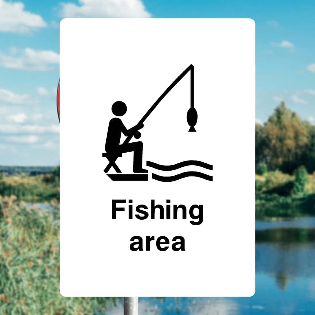 Fishing Area Sign - The Sign Shed