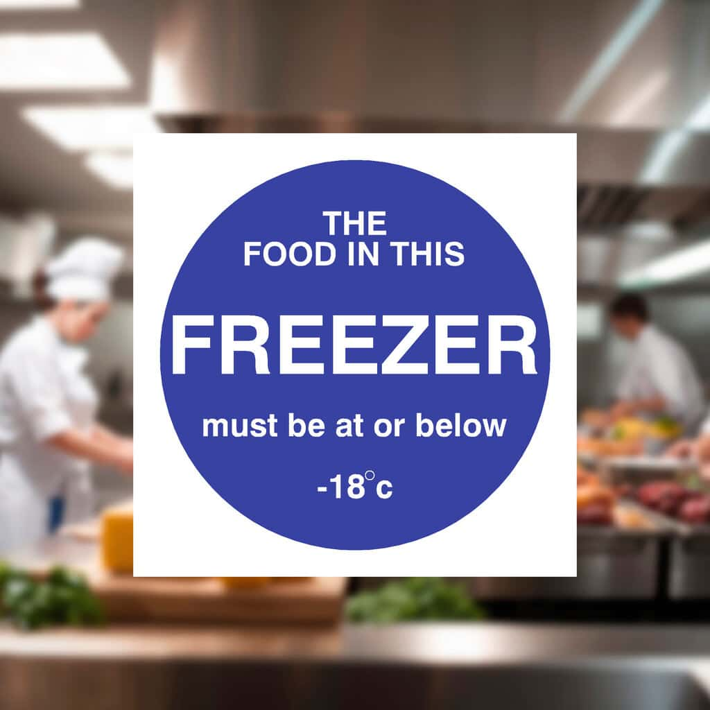 Food In This Freezer Sign - The Sign Shed