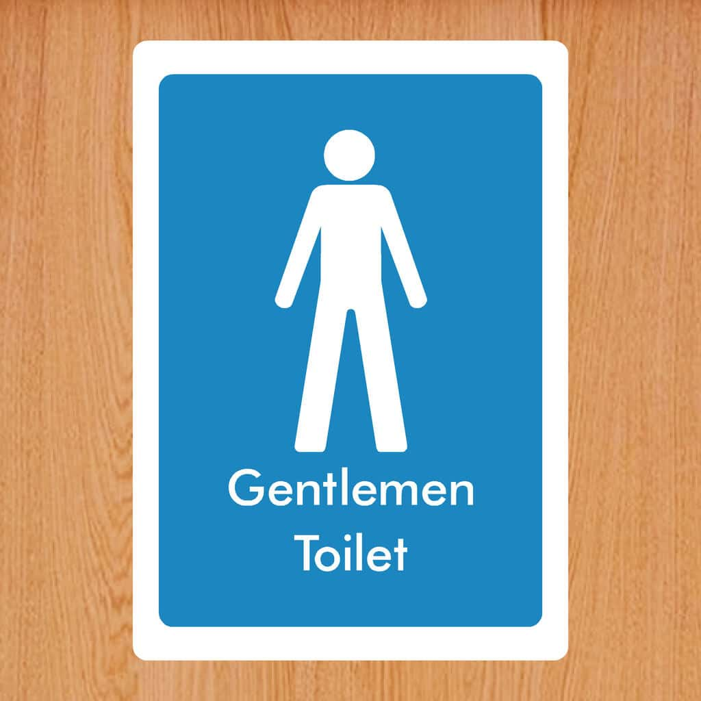 Gentlemen Toilet Sign - The Sign Shed