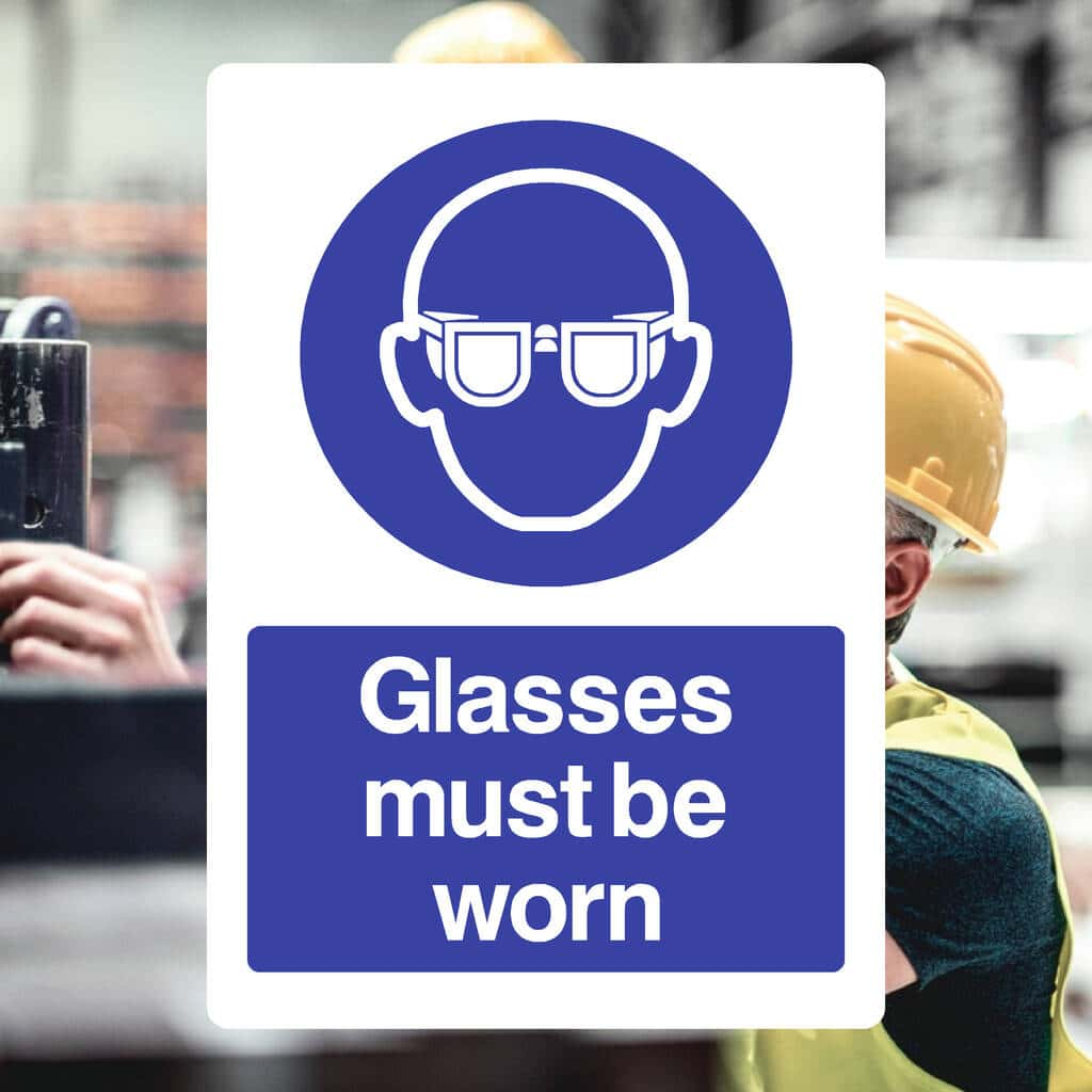 Glasses Must Be Worn Sign - The Sign Shed