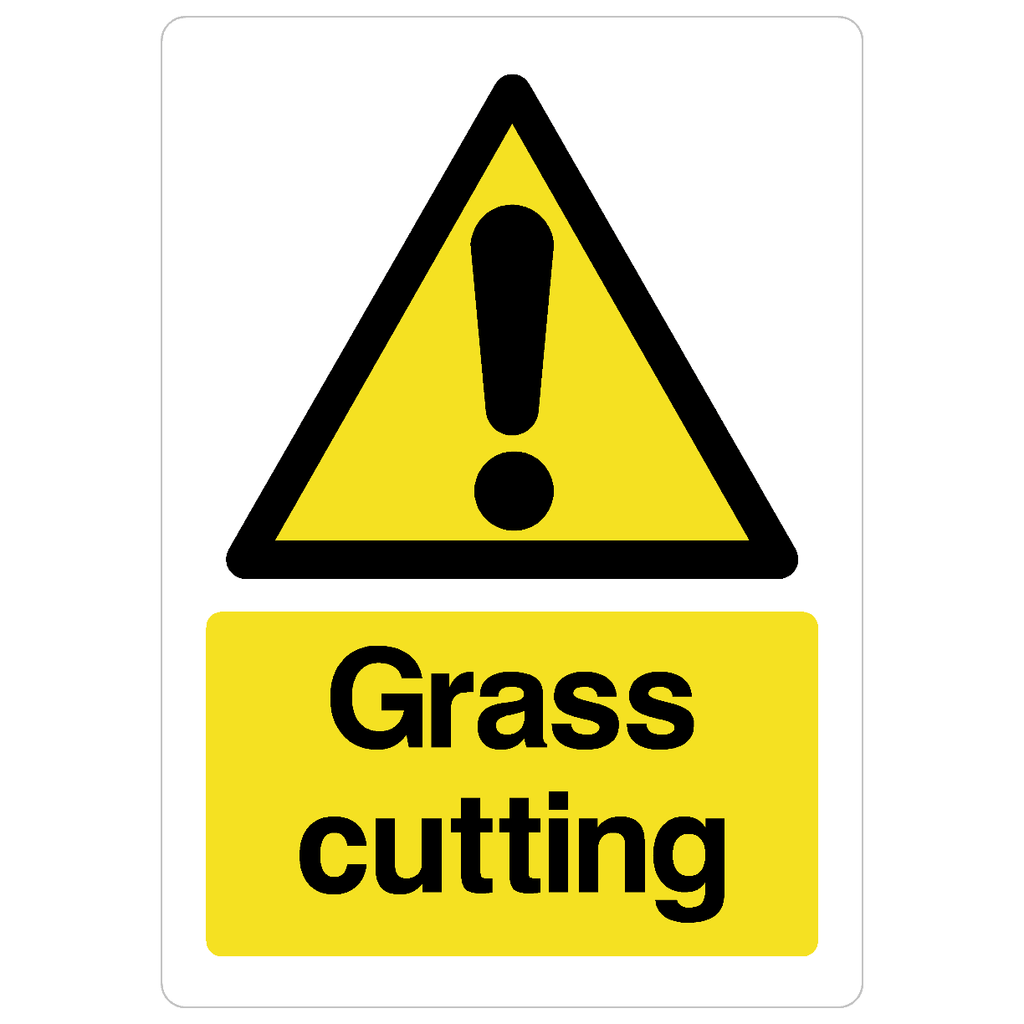 Grass Cutting Sign - The Sign Shed