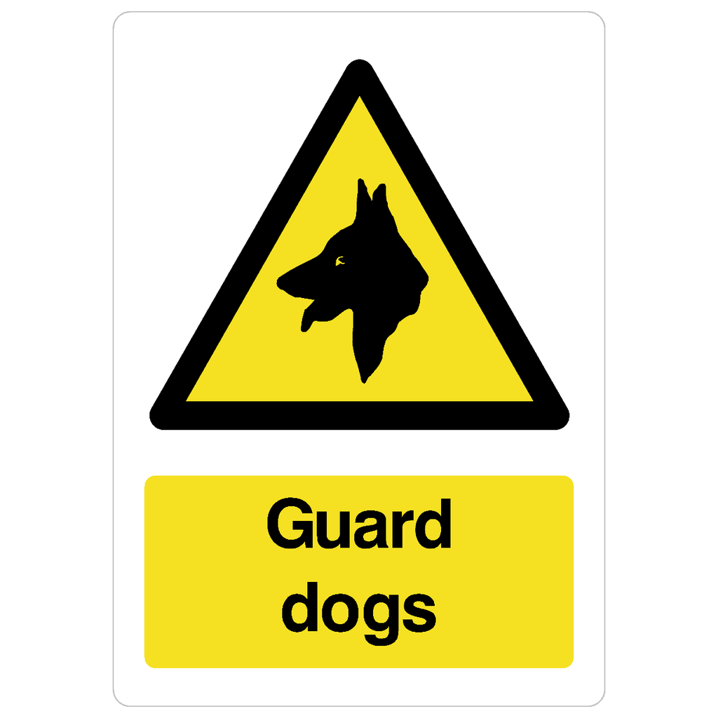 Guard Dogs Sign - The Sign Shed