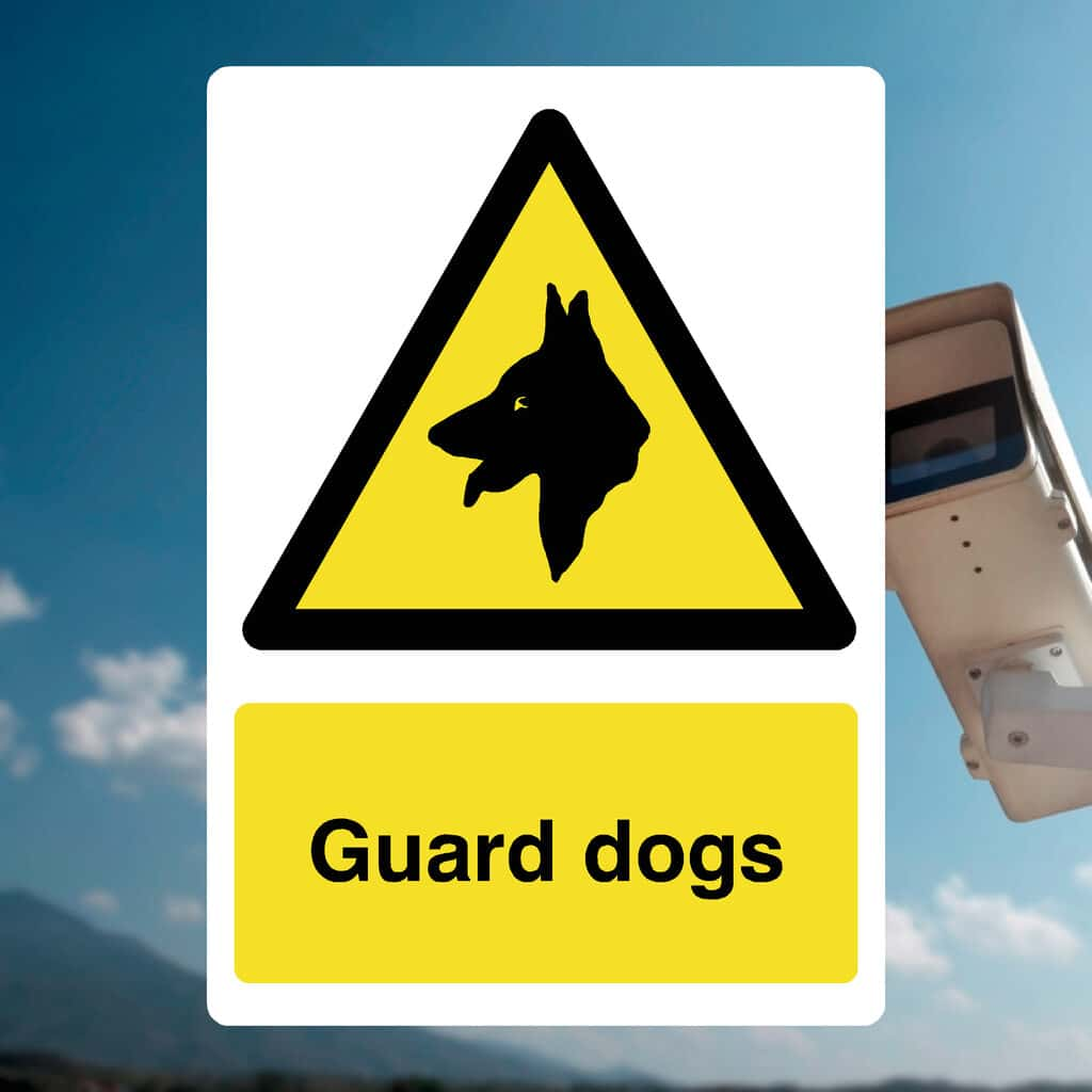 Guard Dogs Sign - The Sign Shed