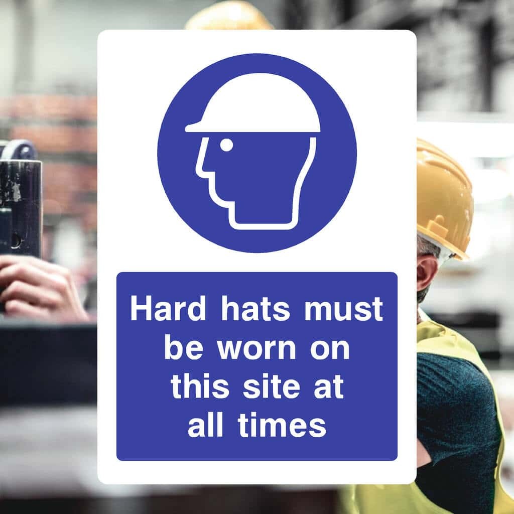 Hard Hats Must Be Worn Sign - The Sign Shed