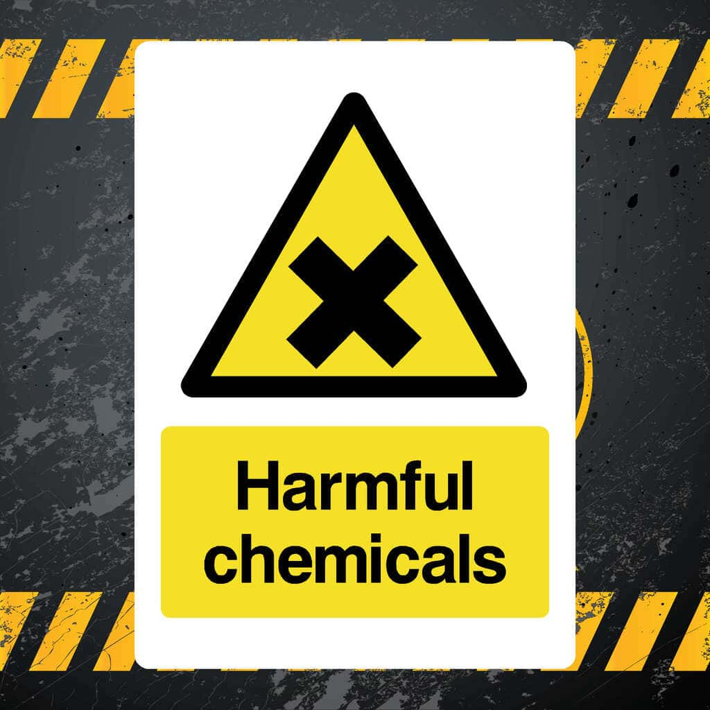 Harmful Chemicals Sign - The Sign Shed