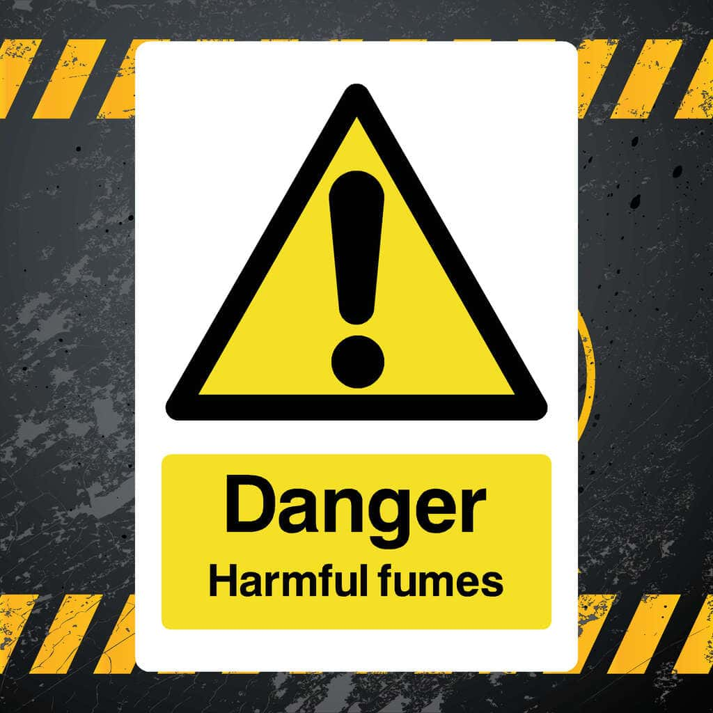 Harmful Fumes Sign - The Sign Shed