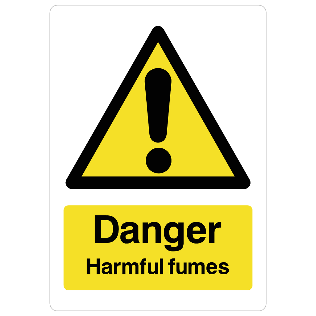 Harmful Fumes Sign - The Sign Shed