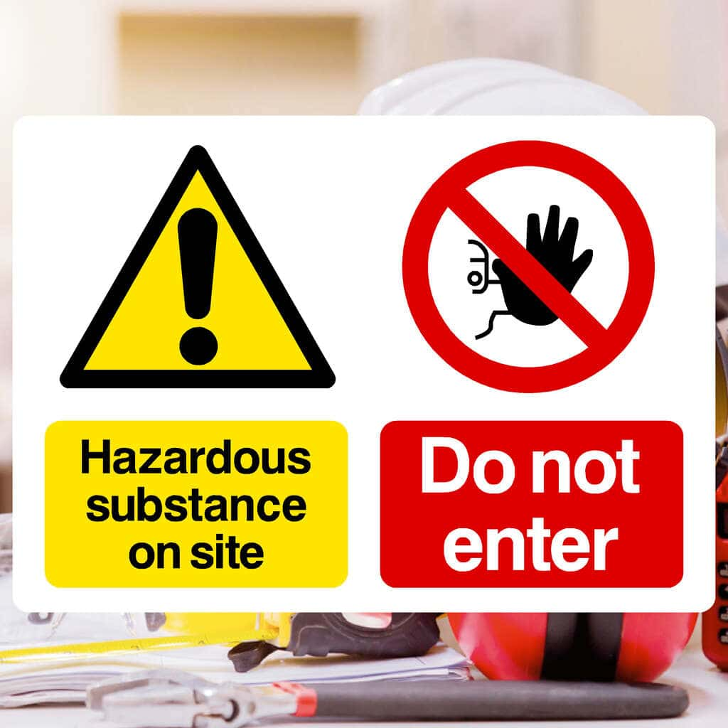 Hazardous Substance On Site Do Not Enter Sign - The Sign Shed