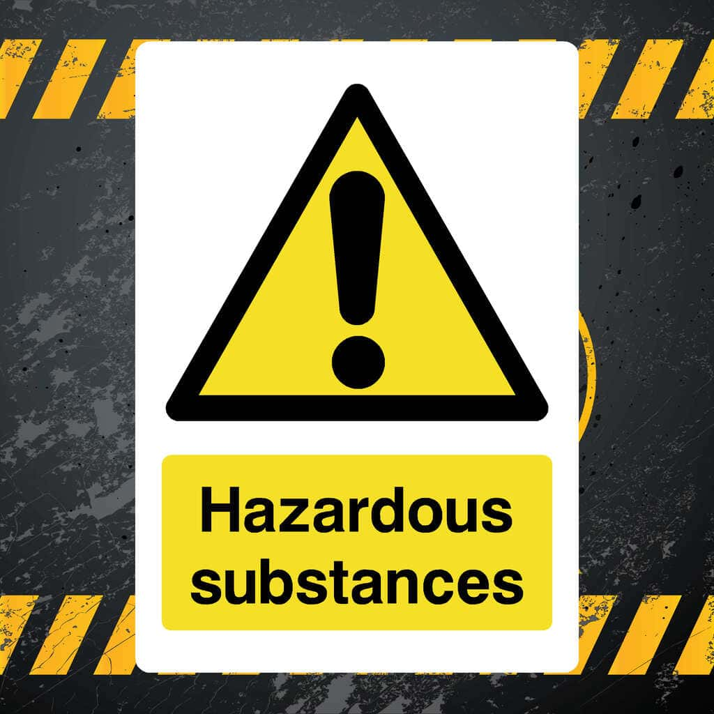 Hazardous Substances Sign - The Sign Shed