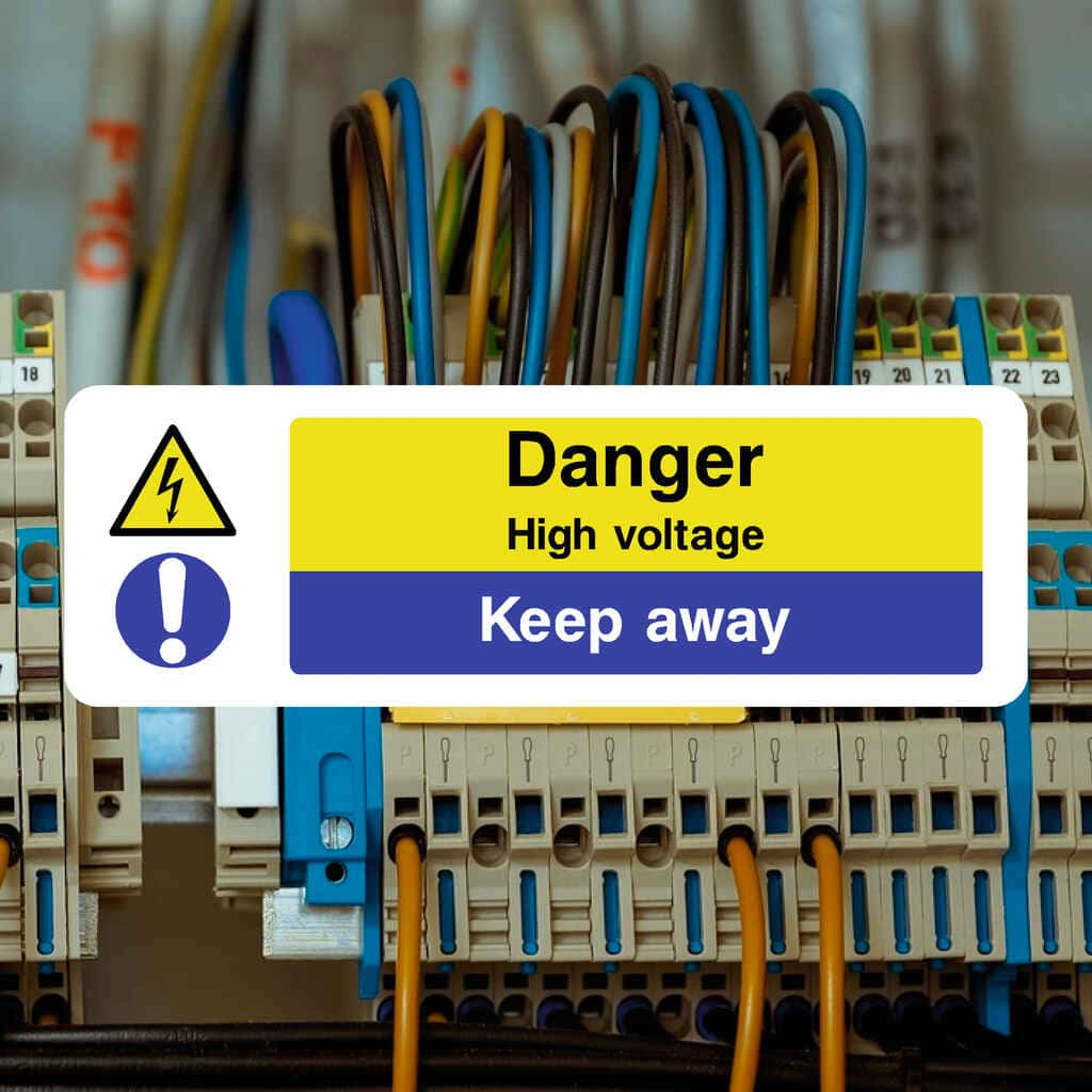 High Voltage Keep Away Sign - The Sign Shed