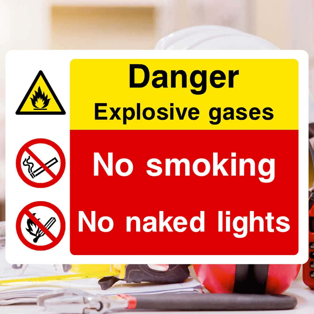 Highly Flammable No Smoking No Naked Lights Sign - The Sign Shed