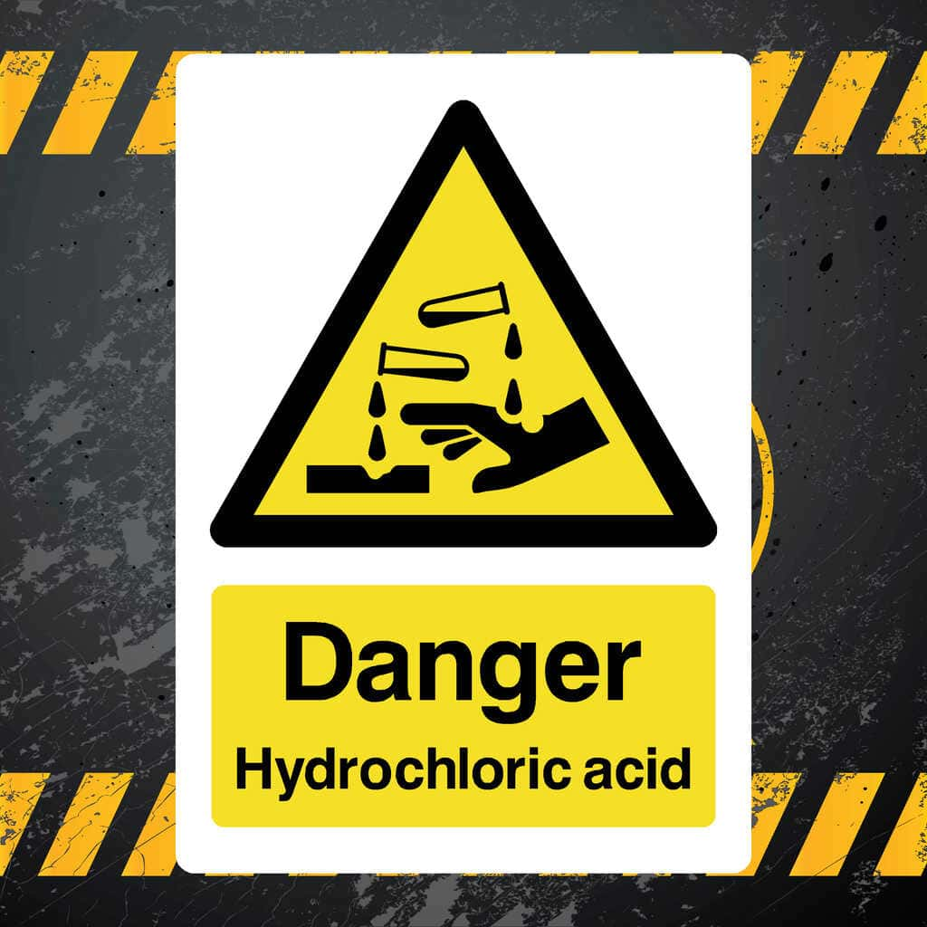 Hydrochloric Acid Sign - The Sign Shed