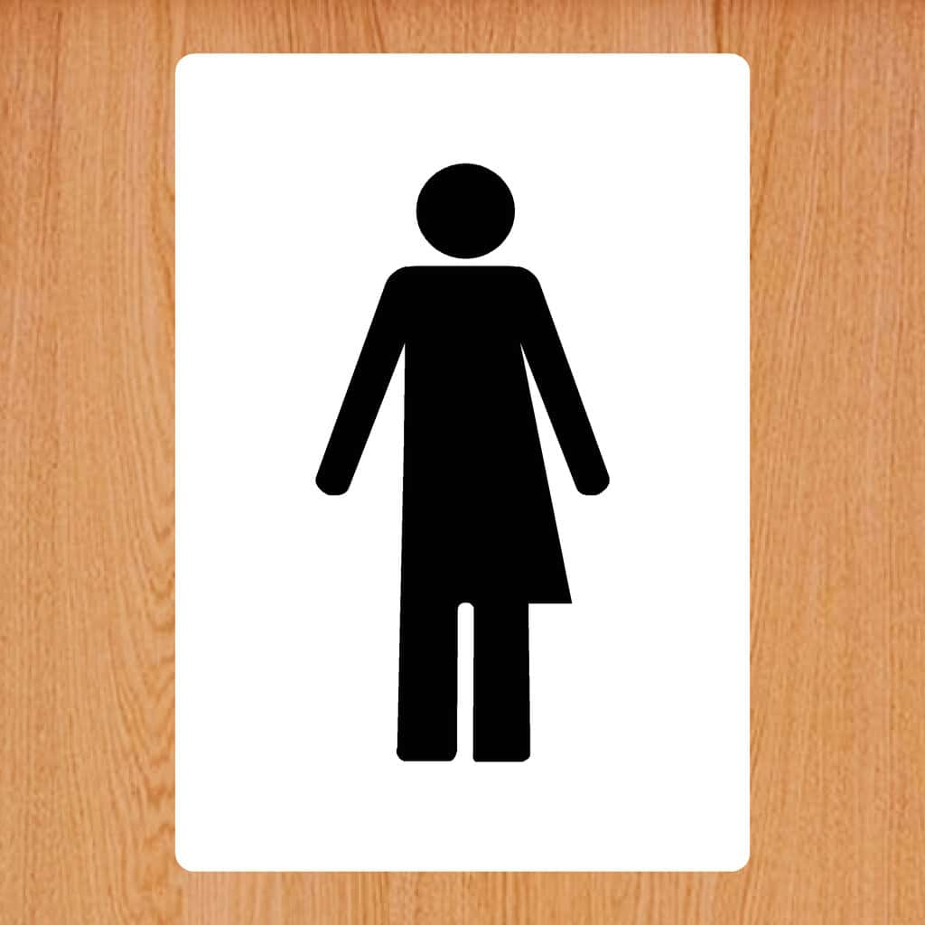 Inclusive Icon Toilet Sign - The Sign Shed