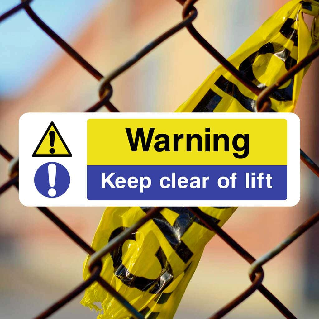 Keep Clear Of Lift Sign - The Sign Shed