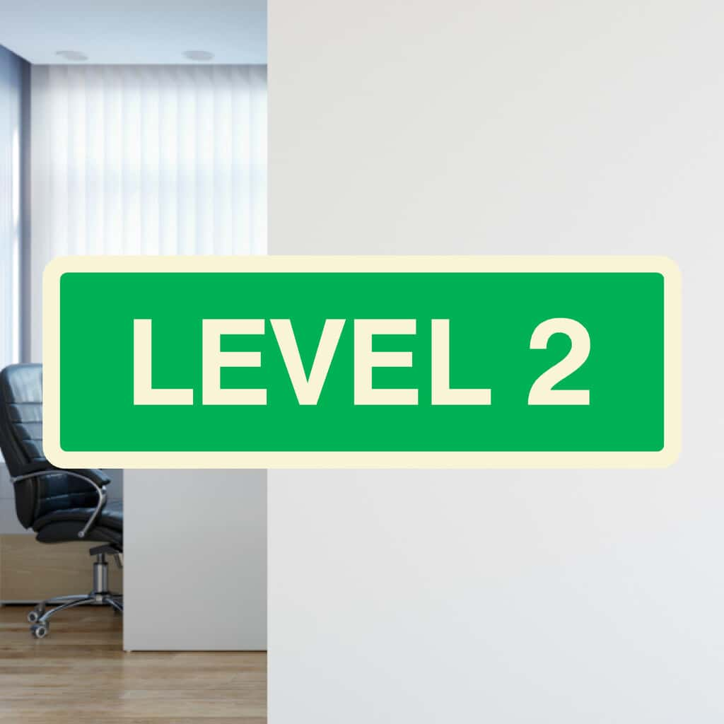 Level 2 Floor Identification Sign - The Sign Shed