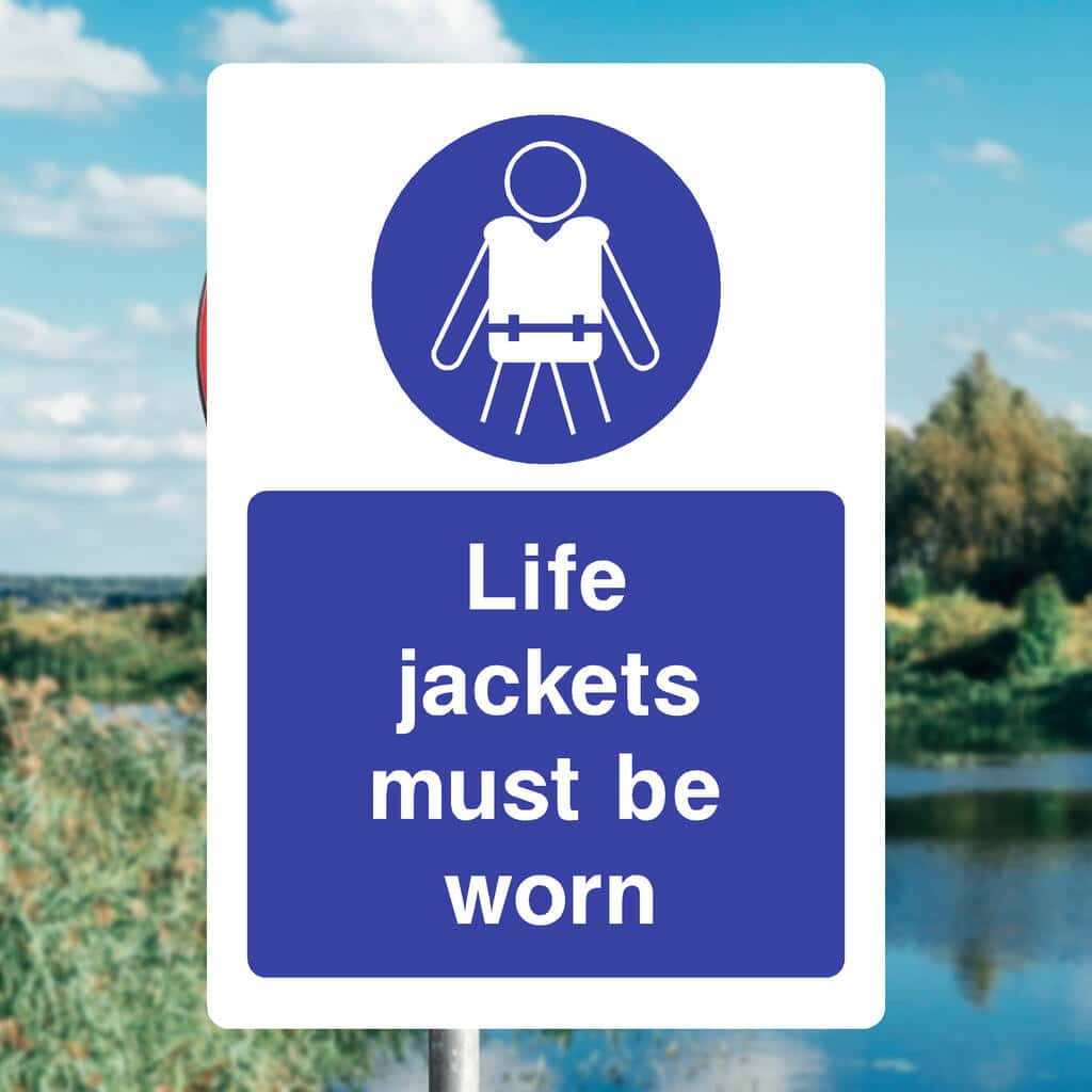 Life Jackets Must Be Worn Sign - The Sign Shed