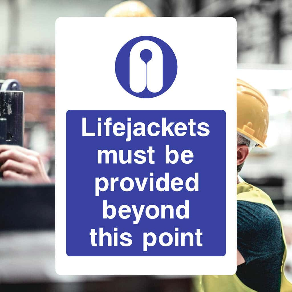 Lifejackets Must Be Provided Sign - The Sign Shed