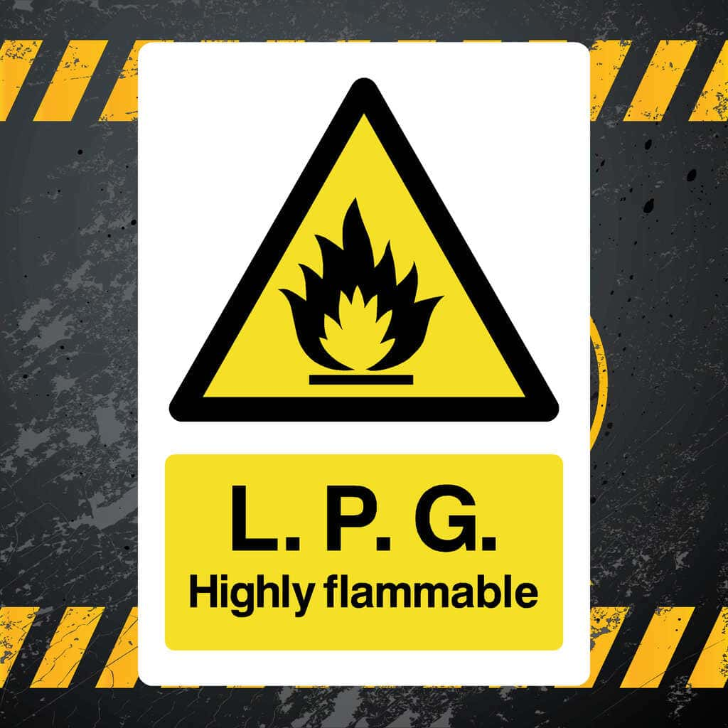 LPG Highly Flammable Warning Sign - The Sign Shed