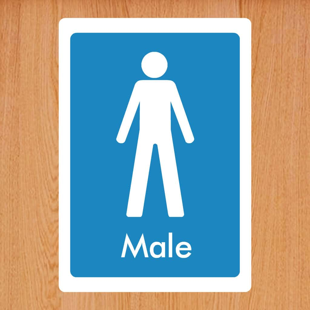 Male Toilet Sign - The Sign Shed