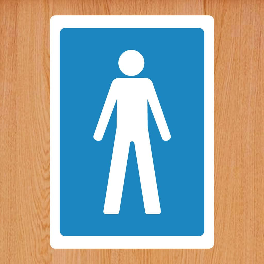 Male Toilet Sign - The Sign Shed