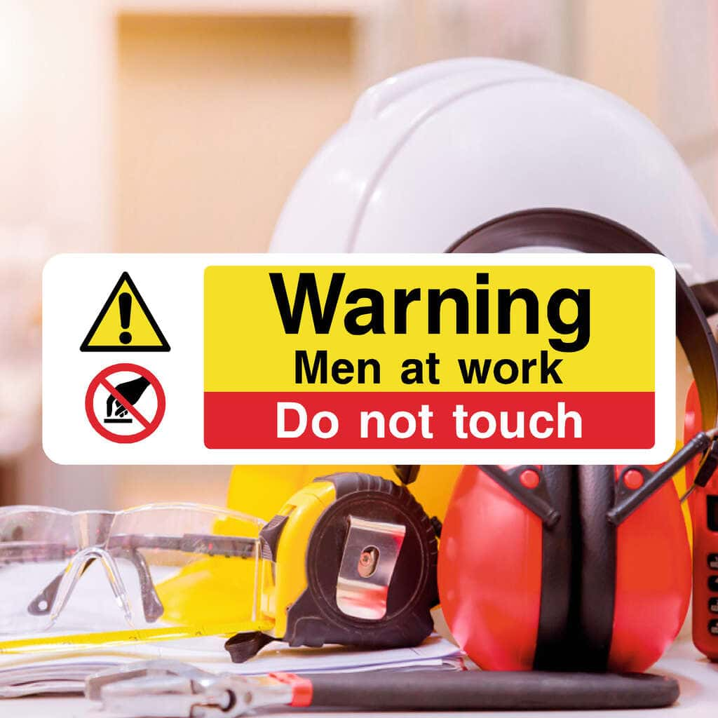 Men At Work Do Not Switch On Sign - The Sign Shed