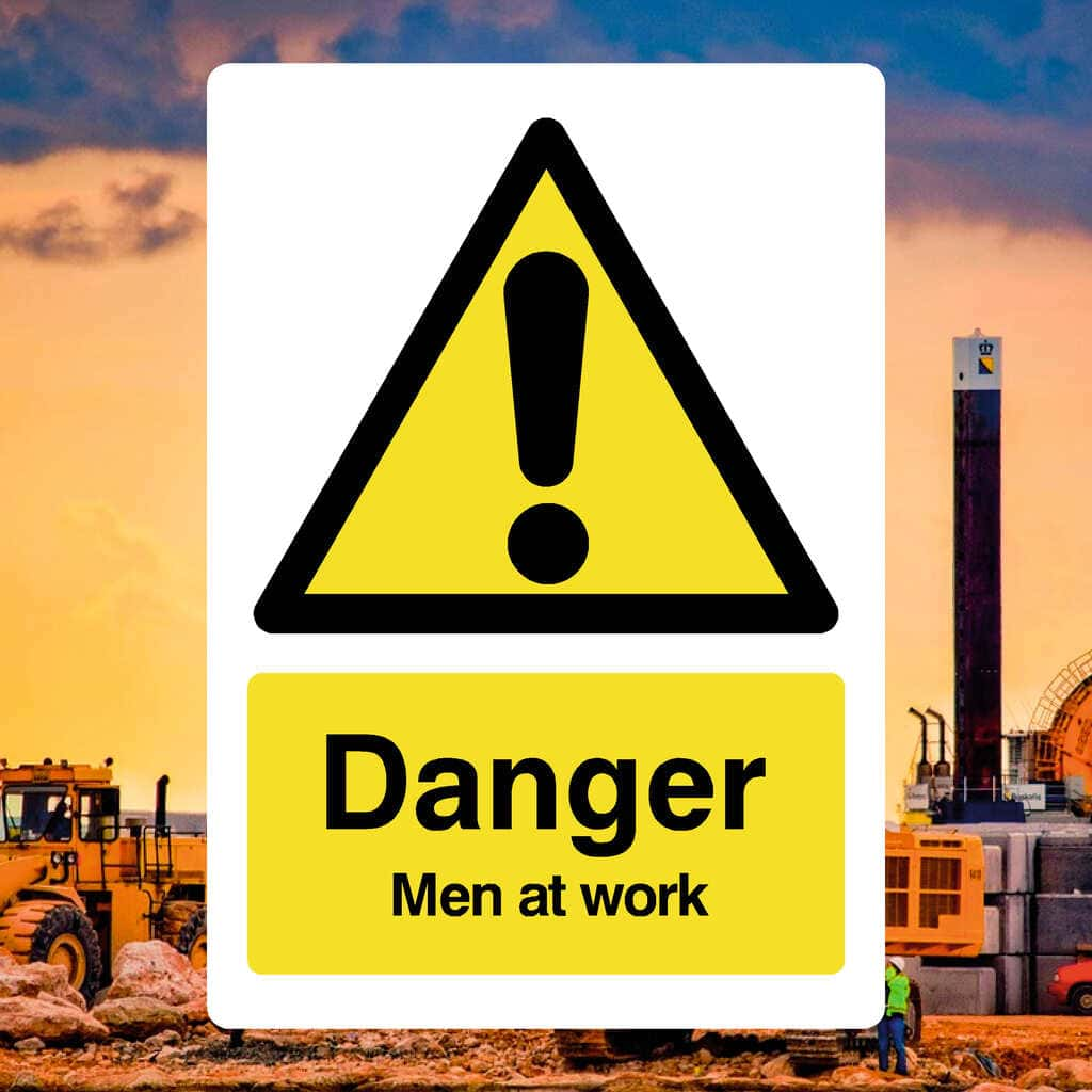 Men At Work Sign - The Sign Shed