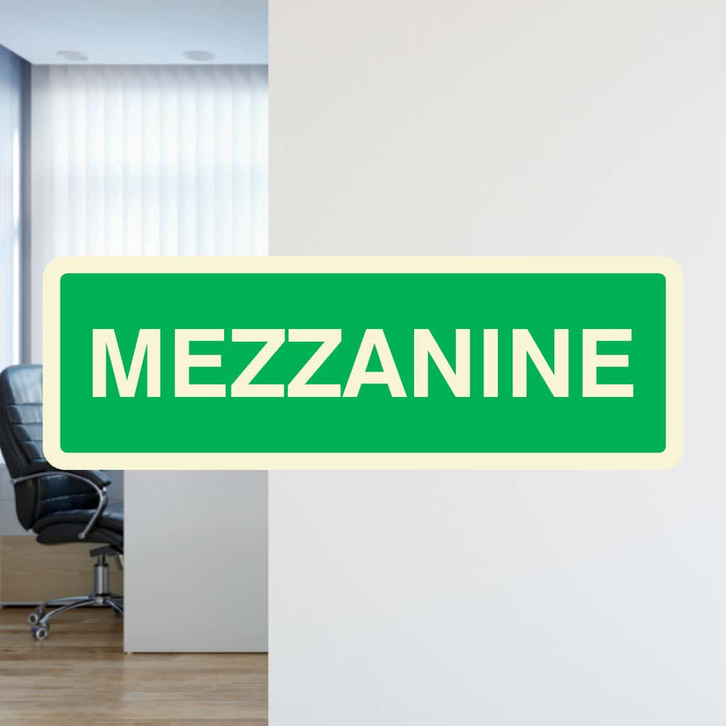 Mezzanine Floor Identification Sign - The Sign Shed