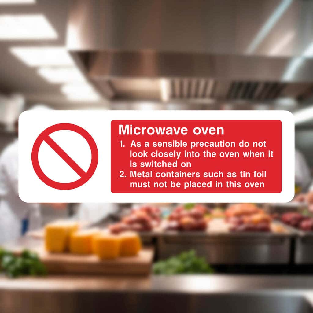 Microwave Oven Sign - The Sign Shed