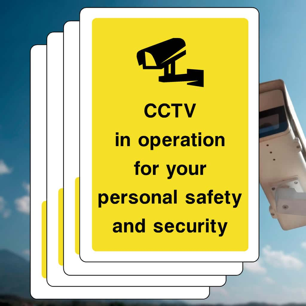 Multipack CCTV For Personal Use Sign Pack of 5 - The Sign Shed