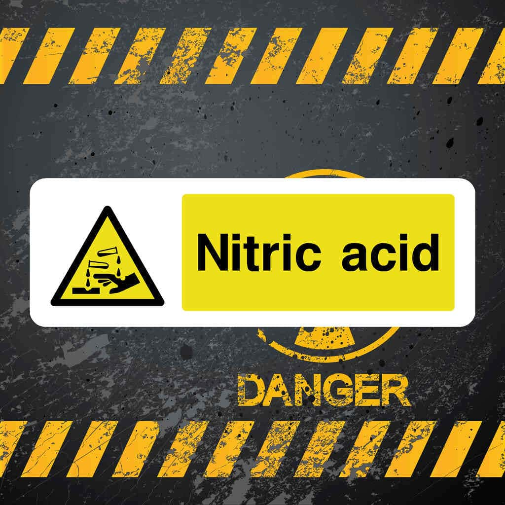 Nitric Acid Safety Sign - The Sign Shed