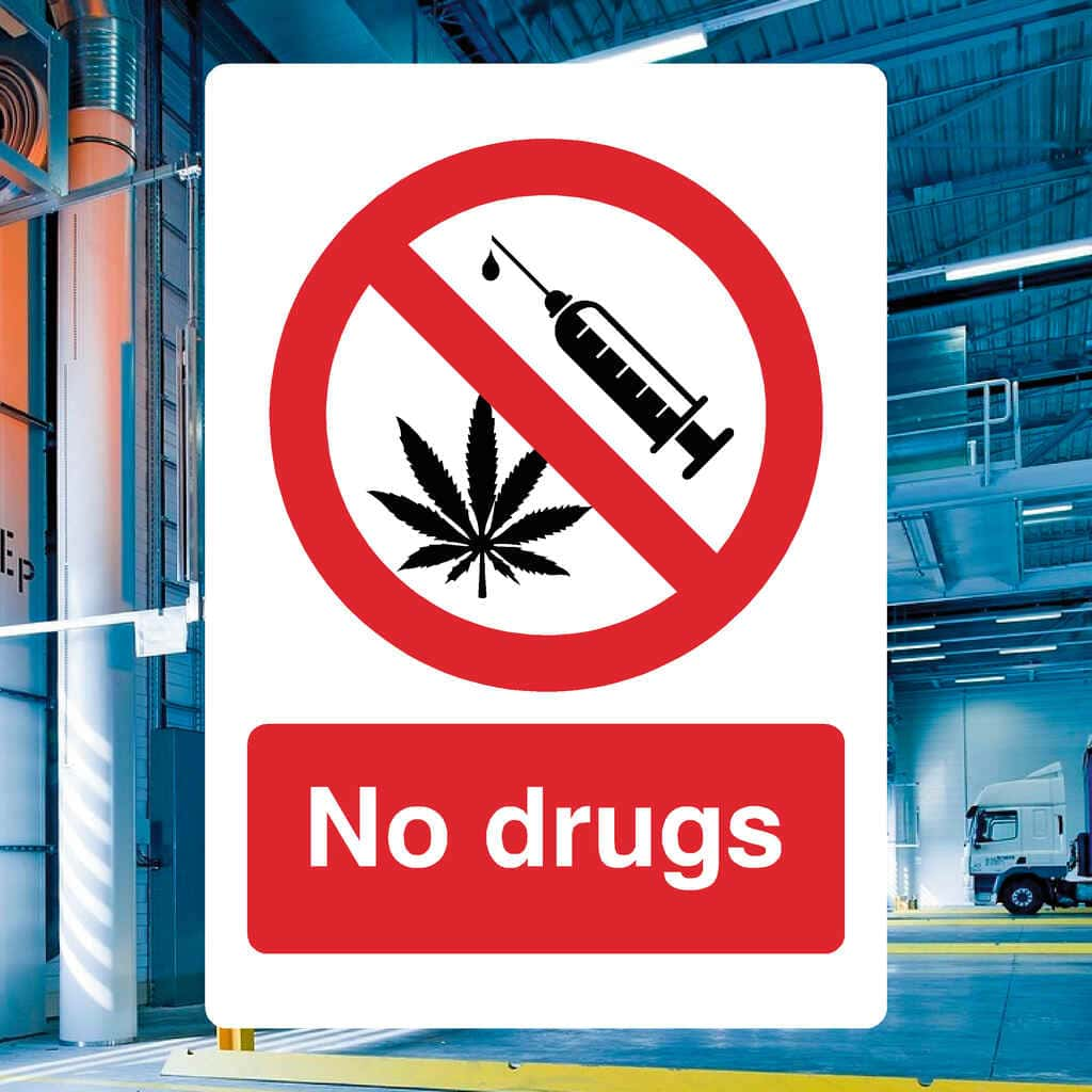 No Drugs Sign - The Sign Shed