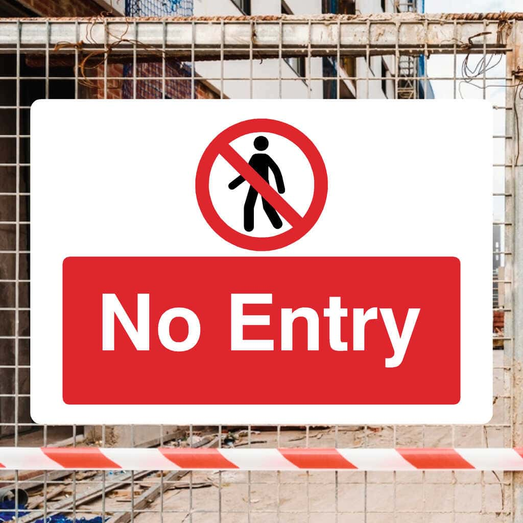 No Entry Sign - The Sign Shed