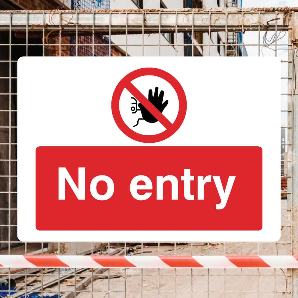 No Entry Sign - The Sign Shed