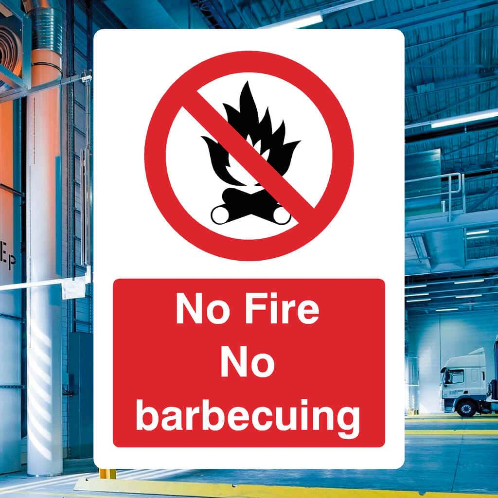 No Fire No Barbecuing Sign - The Sign Shed