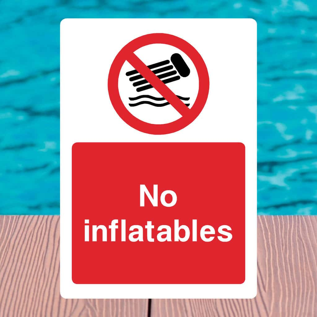 No Inflatables Sign - The Sign Shed