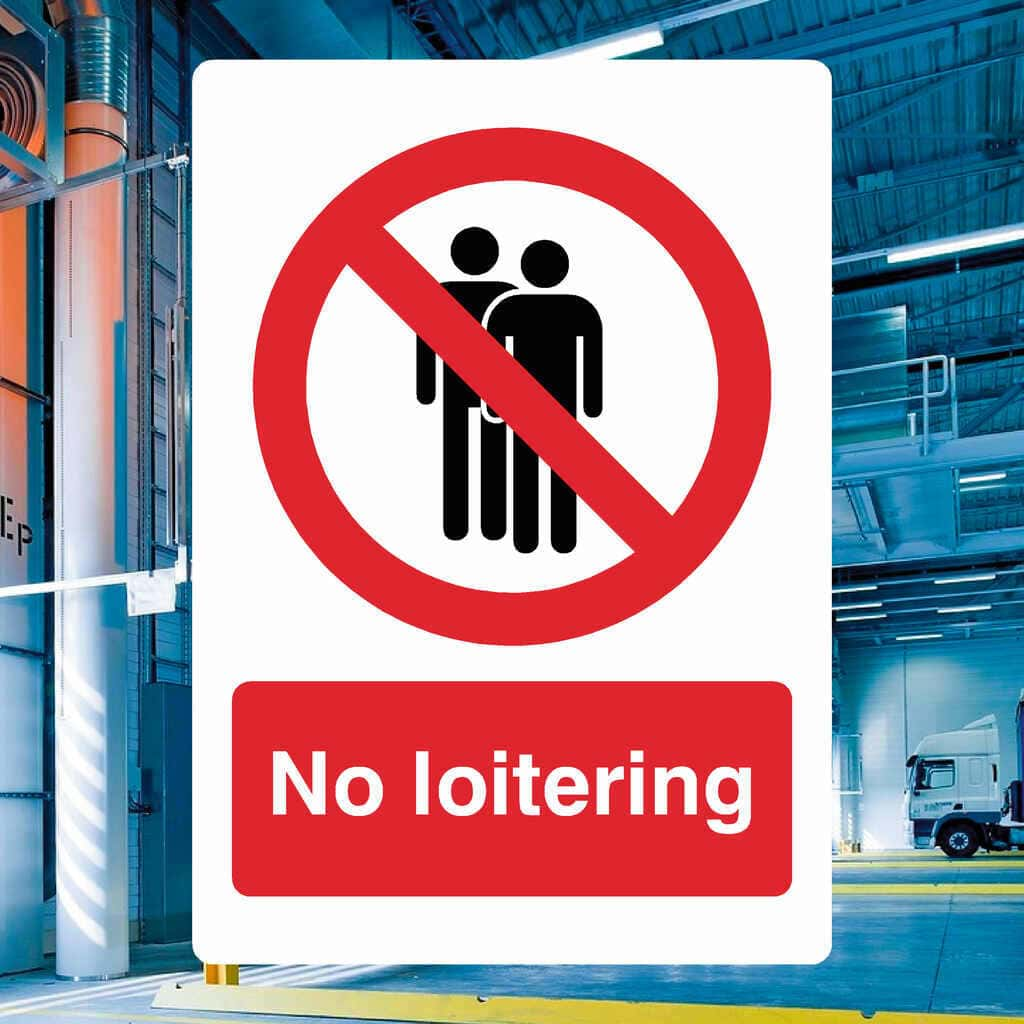 No Loitering Sign - The Sign Shed