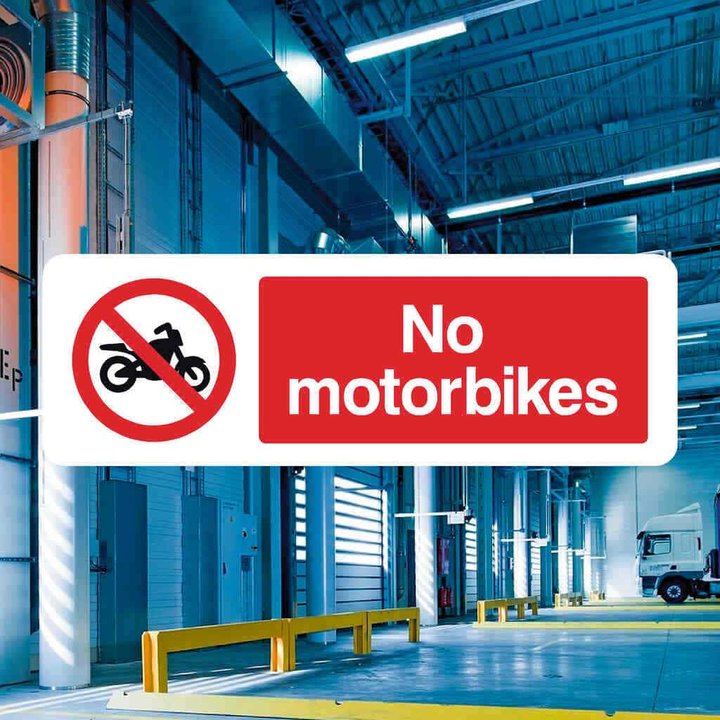 No Motorbikes Sign - The Sign Shed