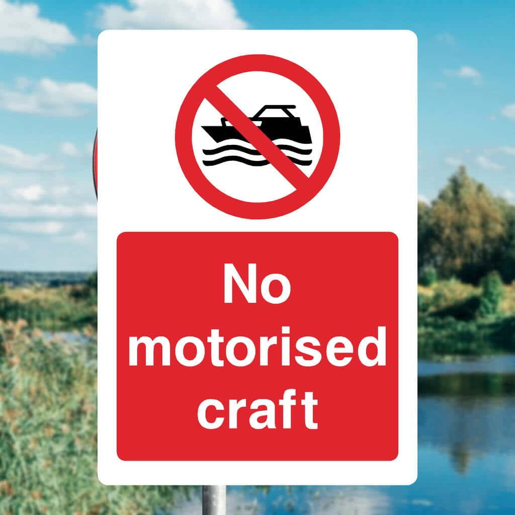 No Motorised Craft Sign - The Sign Shed