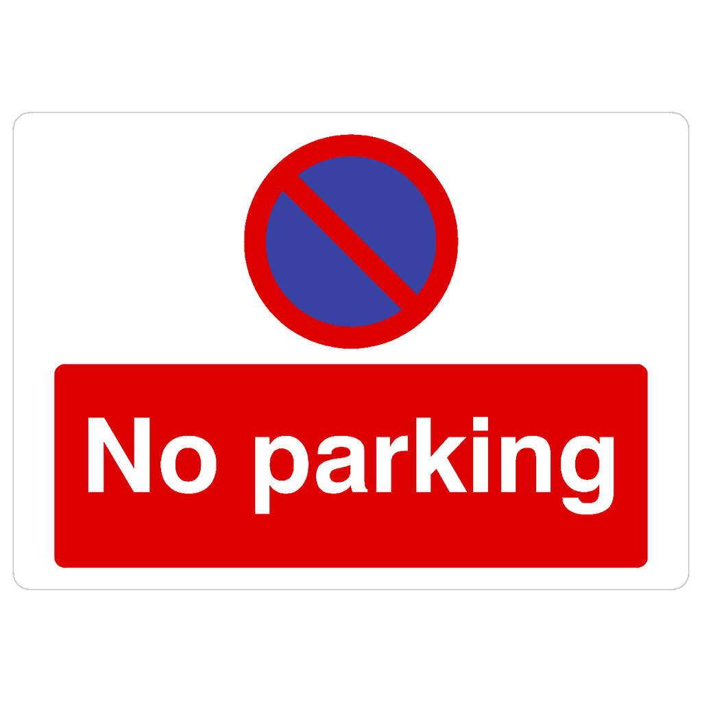 No Parking At Any Time Sign Landscape - The Sign Shed